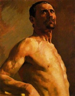 Adolfo Lozano Sidro (1872-1935), Busto de hombre desnudo