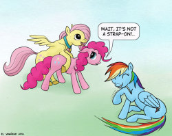 rainbowdash-likesgirls:  el-yeguero:  Futashy!  Surprise! 