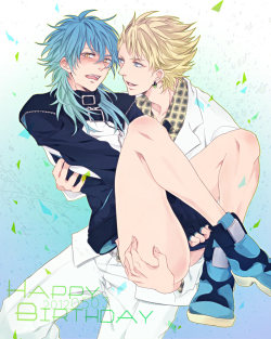 fuckyeahhawtanimeguys:  source: かく//link  teehee! Aoba’s