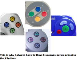 chromemon:  Let us not forget the X in the middle of xbox controllers.