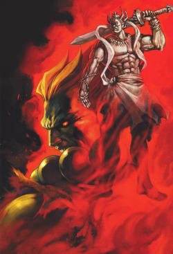 queen-snakebite:  Akuma/Gouki was based on the Guardian of Buddha,