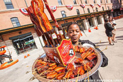 ch-ch-ch-cherrybomb:  Bacon. On a Stick. In an ice cold beer.