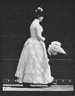 stellar-raven:  Woman Opening Parasol (printed 1887) - Eadweard