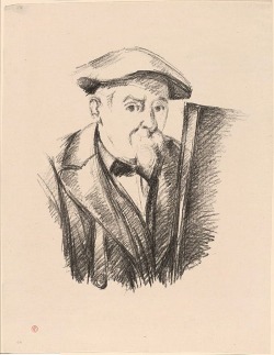 mirrormoves:  Paul Cézanne: Self-Portrait, 1898Lithograph in