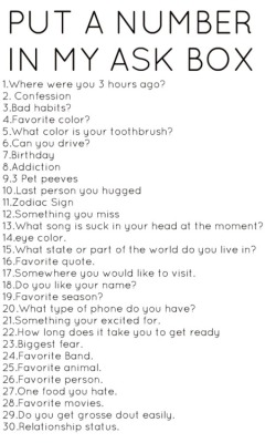 send me numbers   dont be afraid got a question? youll get an