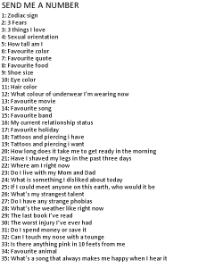  send me a number to my ask and ill answer :) just be sure that