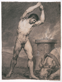 hadrian6:  male nude.  Antoine Jean Gros. 1790.     http://hadrian6.tumblr.com