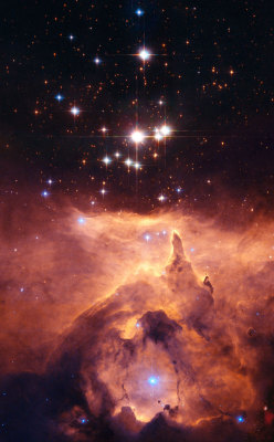 n-a-s-a:  Massive Stars in Open Cluster Pismis 24  Credit: NASA,