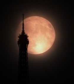 n-a-s-a:  Supermoon Over Paris  Image Credit & Copyright: