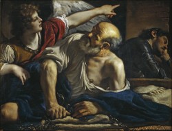 historyofbaroqueart:  Saint Peter Freed by an Angel by Guercino