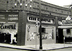 GIRLS - GIRLS - GIRLS A decidedly seedy-looking &lsquo;Club CARNIVAL&rsquo; nightclub.. Unfortunately, I have zero info on the City where it&rsquo;s located. Or, even the time period.. Looks kinda 60&rsquo;s-era to me, though.