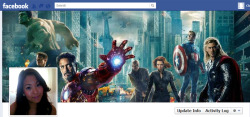  I changed my facebook timeline cover to the avengers picture..