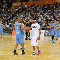  allen iverson in china rocking the question 3’s