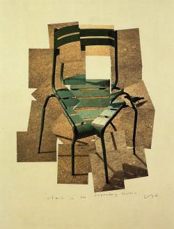 museumaddictsanonymous:David Hockney, Chair (Jardin de Luxembourg