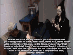 scoobiesandboobies:  Marilyn Manson explains modern America to