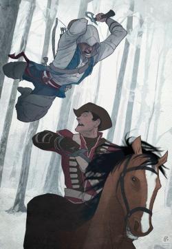 flannel-man:  Assassin’s Creed 3 - Patrick Brown    アサシンクリード3ってこんな感じになるのだろう