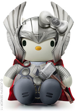 herochan:  Hello Kitty Thor & Loki Created by Joseph Senior