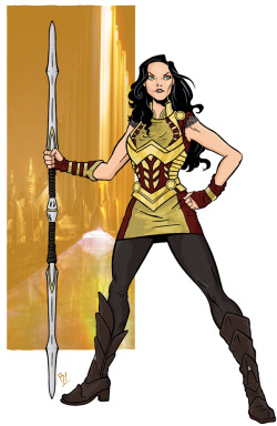 thehappysorceress:  Lady Sif Shield Maiden by Bryan Hollingsworth