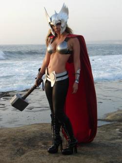 comicbookcosplay:  My friend Toni as female Thor. Submitted by sushigrade