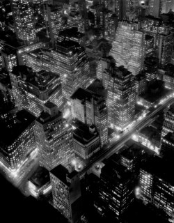 onlyoldphotography:  Berenice Abbott: Nightview, New York, 1932