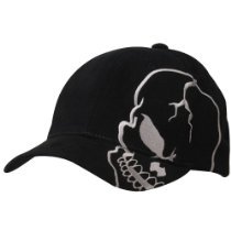 Theme Cap - Big Black Grey Skull