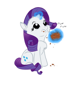 fisherpon:  raritybestpony:  Rarity cookie Nom by *SchnabsiX