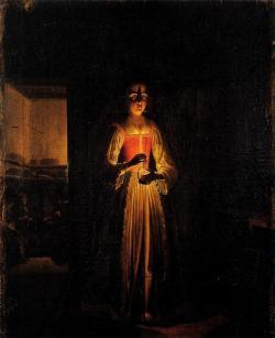 sisterwolf:  Heimbach Wolfgang - Young girl with a Oil lamp 