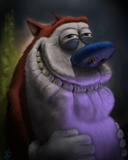 laughingsquid:  Hyper-Realistic Illustrations of Ren and Stimpy