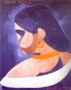 oldroze:  Francis Picabia. Young Girl-Jeune fille. 1912. Oil