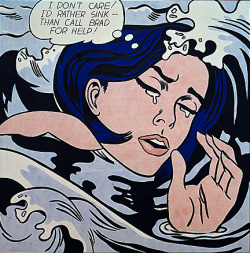 minusmanhattan:  Drowning Girl by Roy Lichtenstein. The Lichtenstein