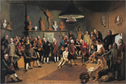 michalkarmazon:  In a group portrait by Johann Zoffany, “The