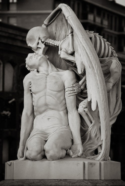  The kiss of death. This astonishing sculpture forms part of