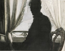 poboh:  Silhouette of the painter, 1907, Léon Spilliaert. Belgian