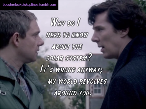 The best of the posts that make you go “Aaaaawww!” from BBC Sherlock pick-up lines.