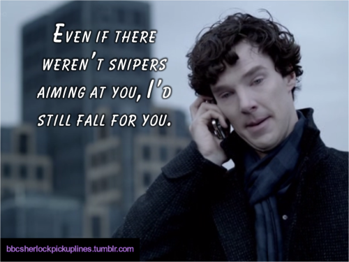 The best of the posts that make you go “Aaaaawww!” from BBC Sherlock pick-up lines.