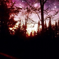 maggieoreilly:  #sunset #stars #iphone #photo #art (Taken with