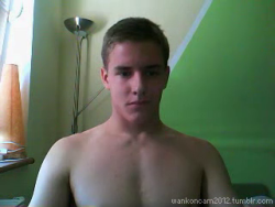 wankoncam2012:  hung polish athlete works his huge uncut cock