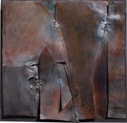 Alberto Burri (1915 1995), Ferro (1959); iron on canvas “L'aurore