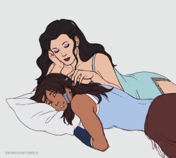 hatterandahare:  tarotblades:  brumous:  Korra/Asami bonding