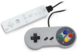 gamefreaksnz:  Classic Super Famicom Controller For Wii USDร.99