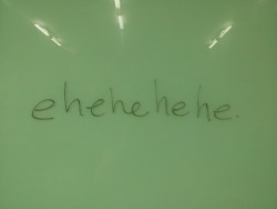 NBD, just teaching my students to giggle like Tom. WHY DO YOU