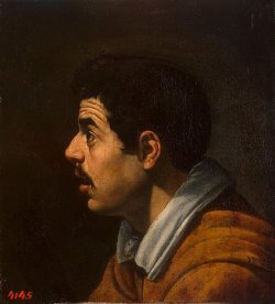 spanishbaroqueart:  Diego Velázquez Head of a Young Man in Profile