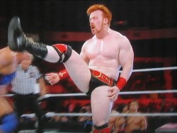 wildarmtins:  Sheamus can only ejaculate by pretending to kick