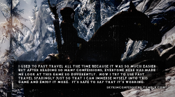 skyrimconfessions:  I used to fast travel all the time because