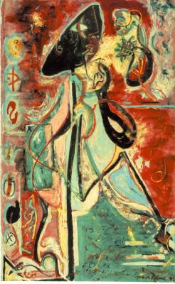 toomuchart:  Jackson Pollock, Moon Woman, 1942. 