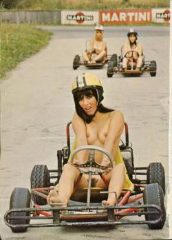 fatcatscratchpost:  Naked go carts!