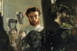 blastedheath:  Antonio Mancini (Italian, 1852-1930) Self-Portrait