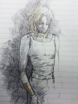 amarantines:  Work doodle from yesterday in ballpoint pen and