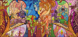 dementedlovenotes:  Shanghai-based artist Jian Guo made these absolutely amazing World of Warcraft-themed stained glass-style illustrations featuring various scenarios from the game. I can’t work out if I want prints of these, or actually have them