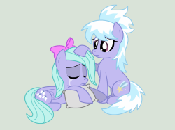 brony-express:  sturmpony:  Flitter and Cloud Chaser by ~Stacyisback